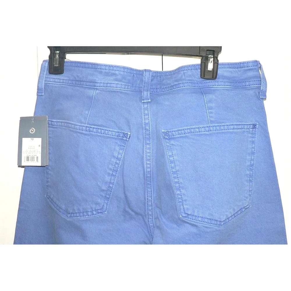 Universal Thread Women's High Rise Sailor Wide Leg Ankle Jeans in Blue Size 10 - Picture 8 of 10